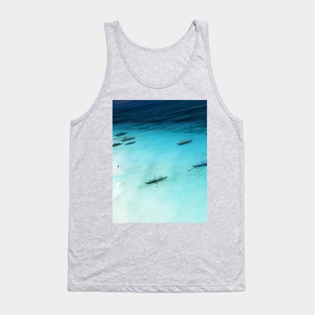 White Beach, Boracay Tank Top by JonDelorme